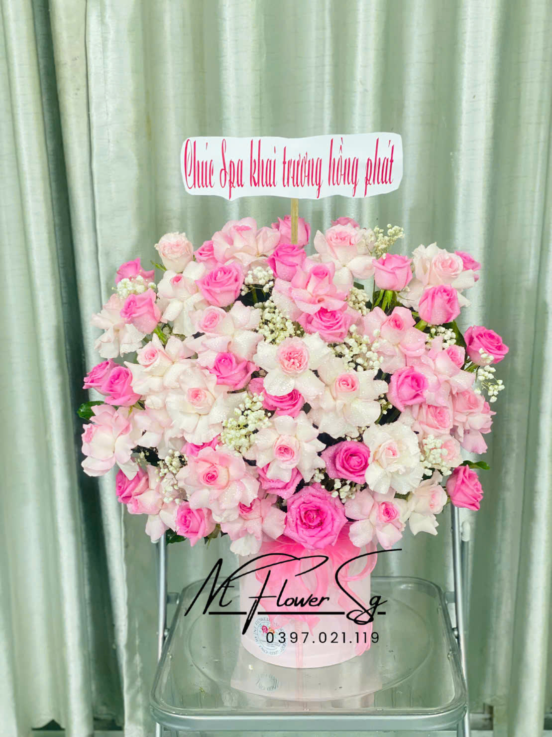 Lẵng hoa khai trương 05