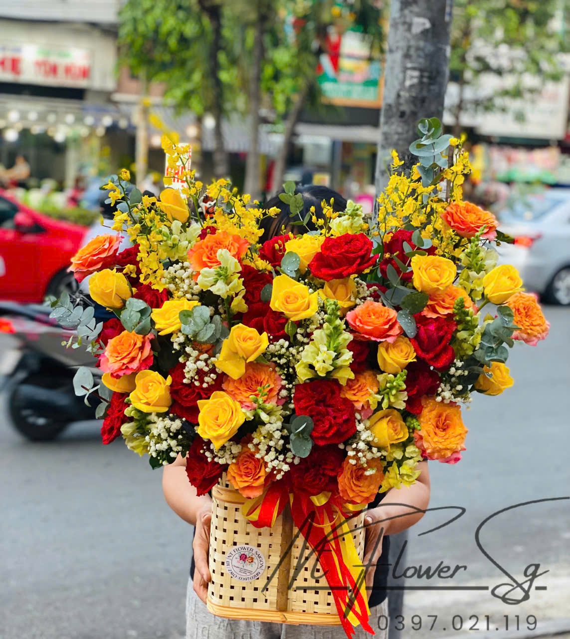 Lẵng hoa khai trương 018