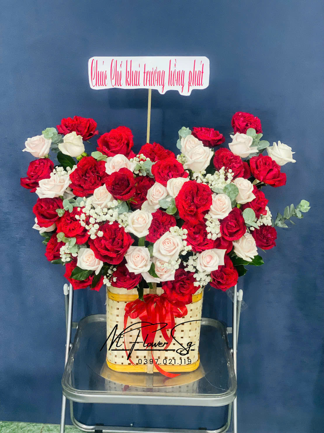 Lẵng hoa khai trương 024