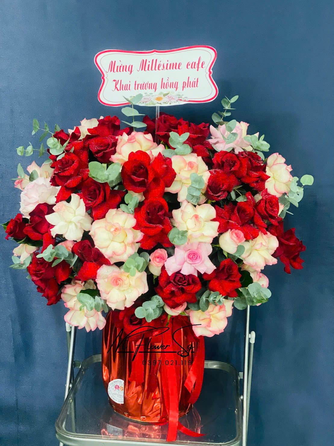 Lẵng hoa khai trương 025