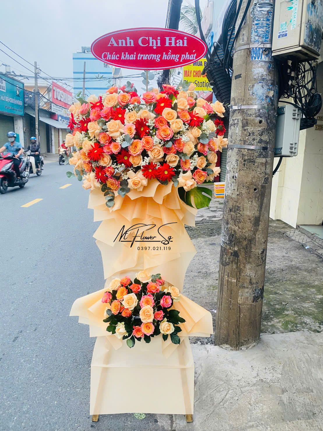 Kệ hoa khai trương 034