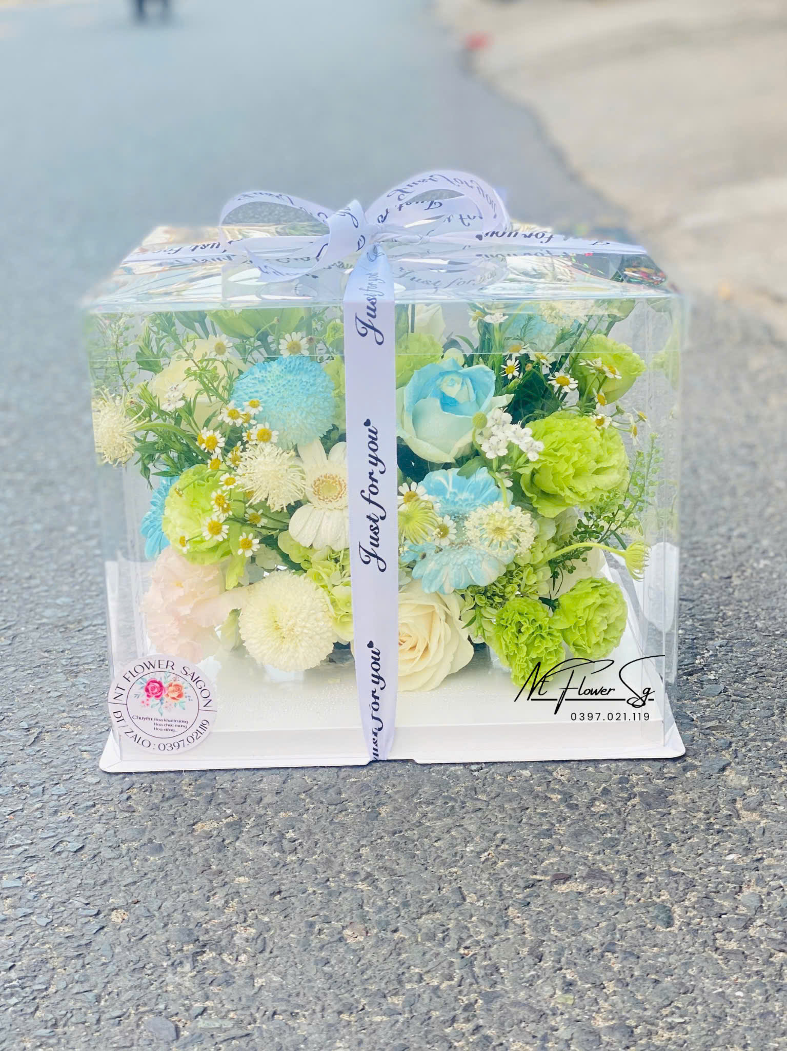 Giỏ hoa tươi 085